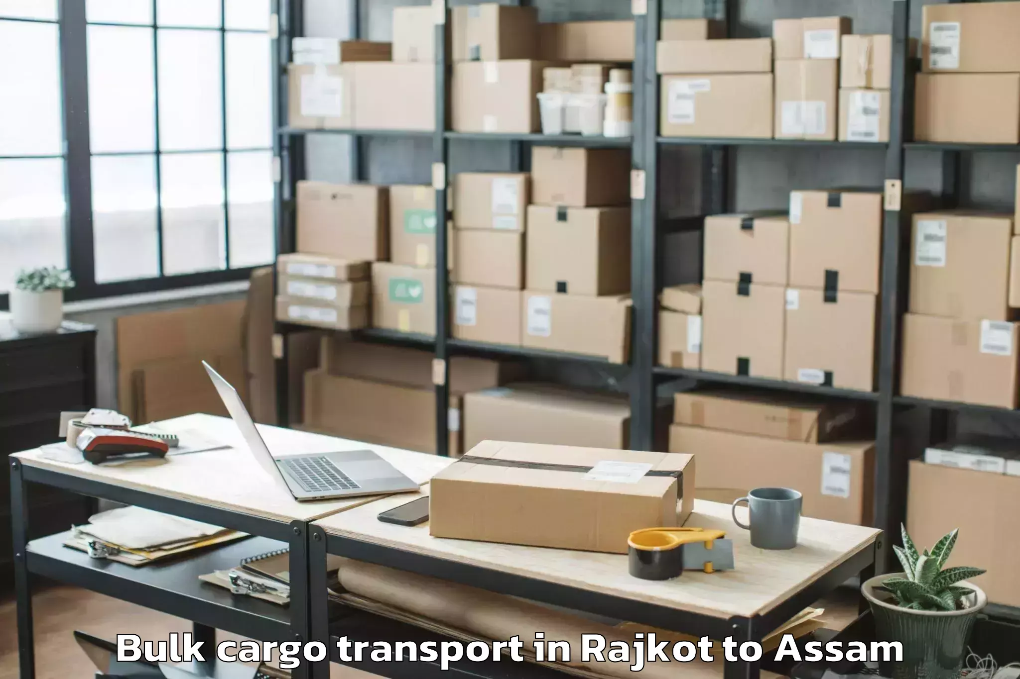 Easy Rajkot to Bokakhat Bulk Cargo Transport Booking